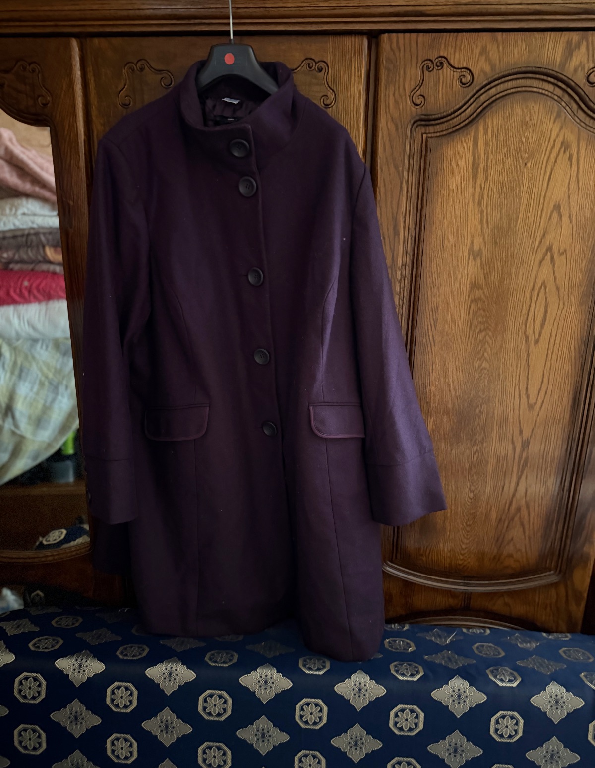 Manteau long violet La Redoute Creation – La Redoute Creation – taille L 2