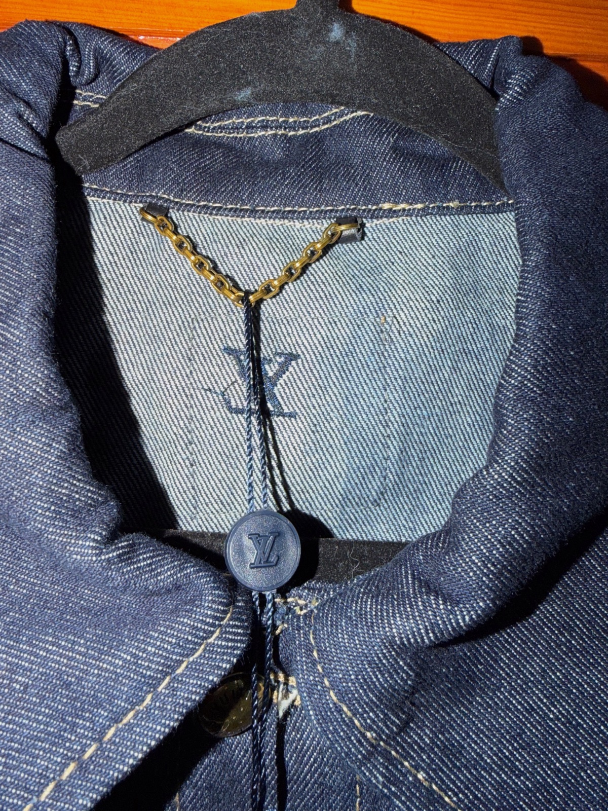 Veste en jean Louis Vuitton bleu marine – Louis Vuitton – taille S 5