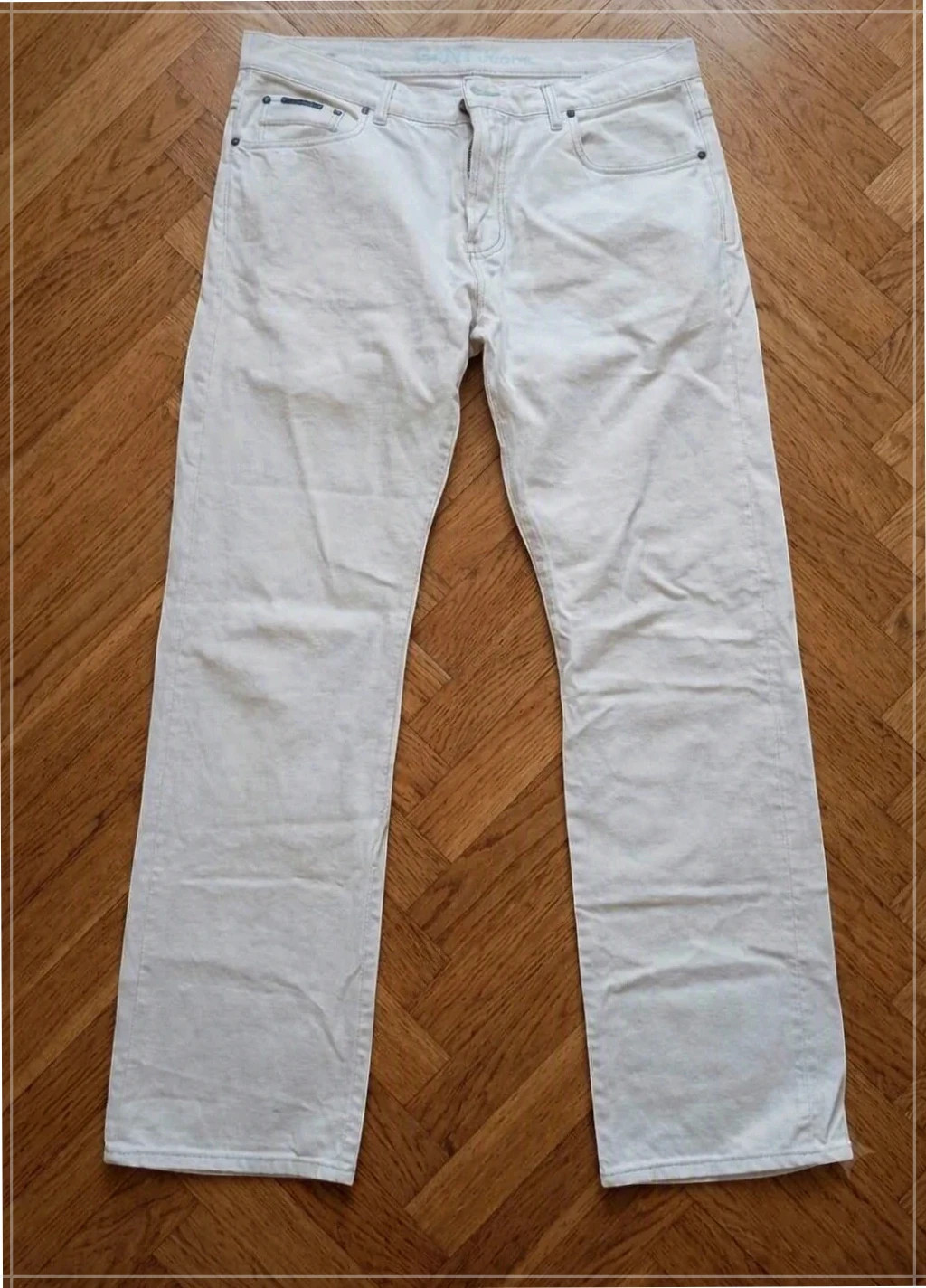 Vaqueros Blancos GAnT - Talla W35/L34 46 cm cintura