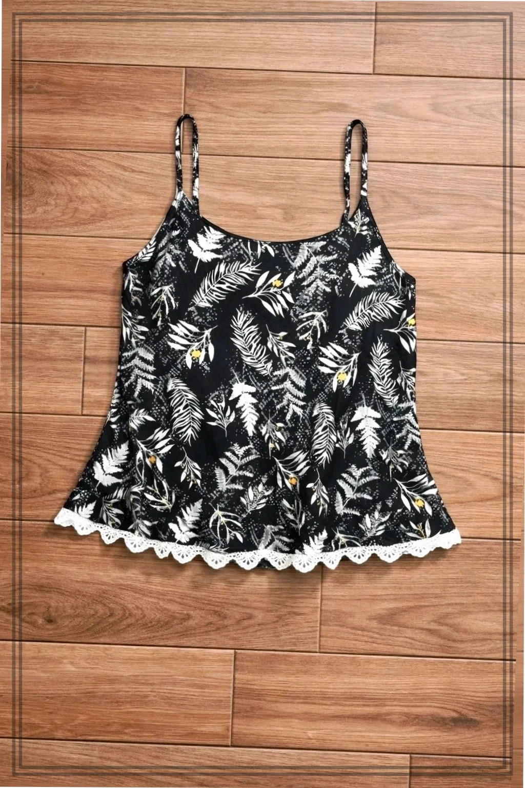 Top lencero Tropical Con encaje -Ideal Verano – taille M / 38 / 10 2