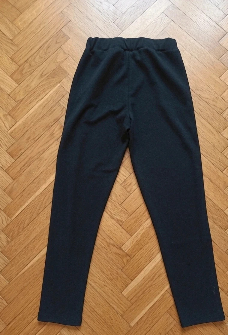 Pantalón Negro con Banda Lateral Rosa y Blanca – taille S / 36 / 8 2