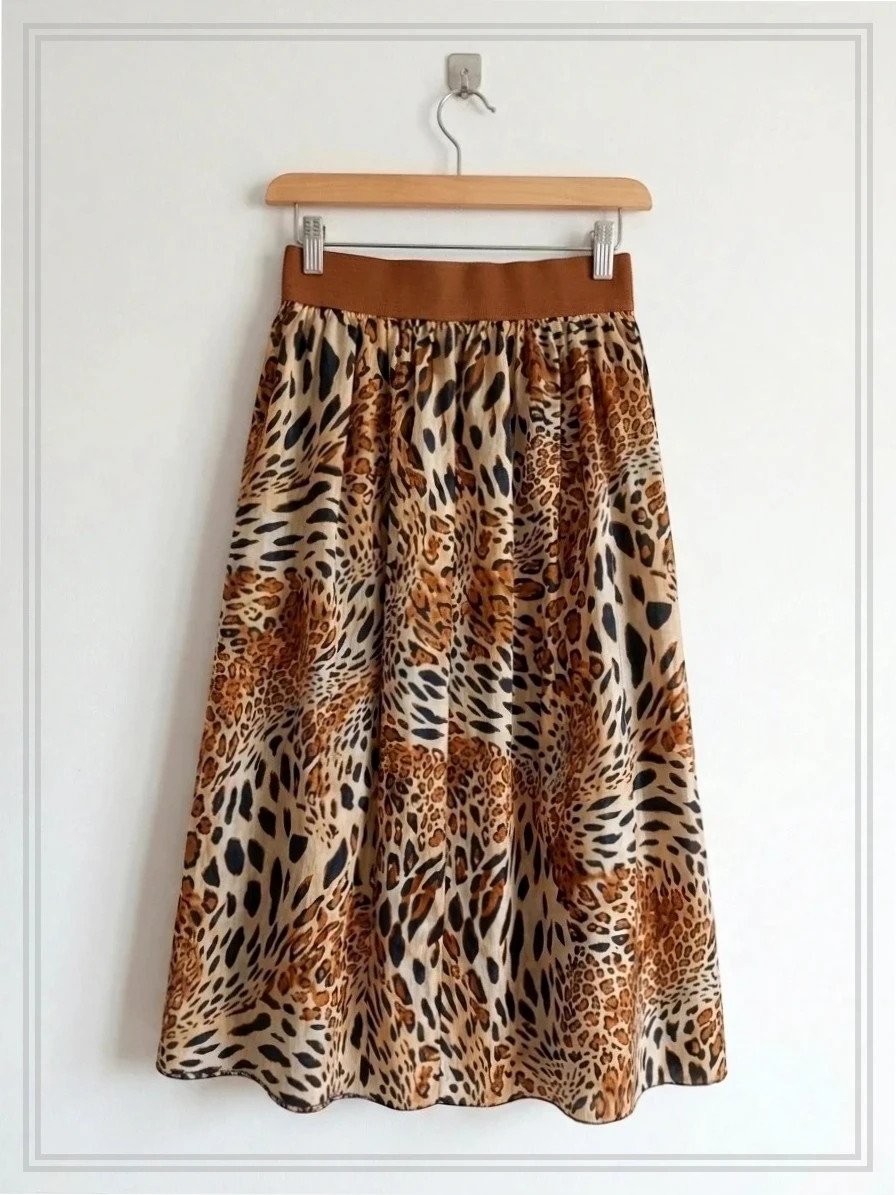 Falda Larga De Leopardo talla Única (M-XL – taille Taille unique 2