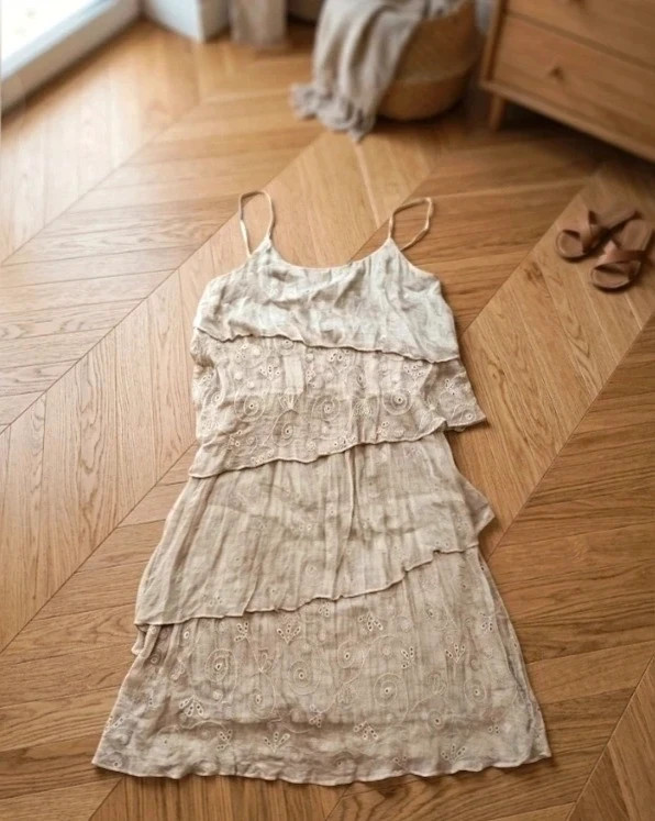 Vestido corto 100% seda Natural Laklook – Laklook – taille L / 40 / 12