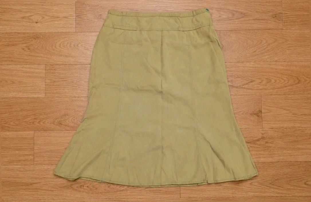Falda Midi Verde Oliva 100% Tencel – El corte Inglés (Talla 50) – El Corte Inglés – taille 5XL / 50 / 22 2