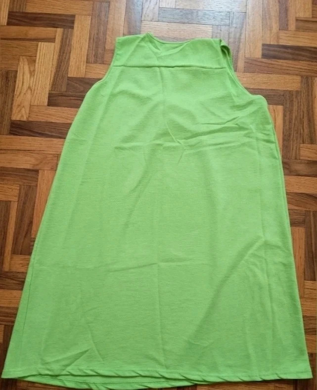 Vestido / Batín playero Cómodo Verde Lima 🌴 | talla Grande 4XL/5XL – taille 4XL / 48 / 20 2
