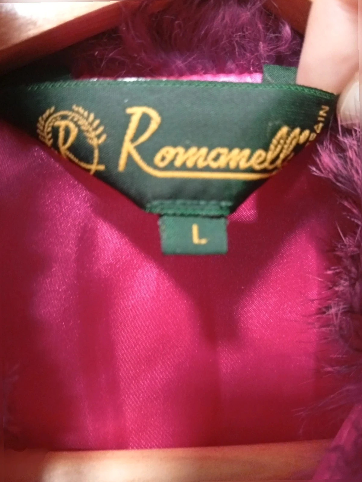 Chaqueta Romanelli Acolchada Rosa Fucsia púrpura - Talla L – Romanelli – taille L / 40 / 12 3