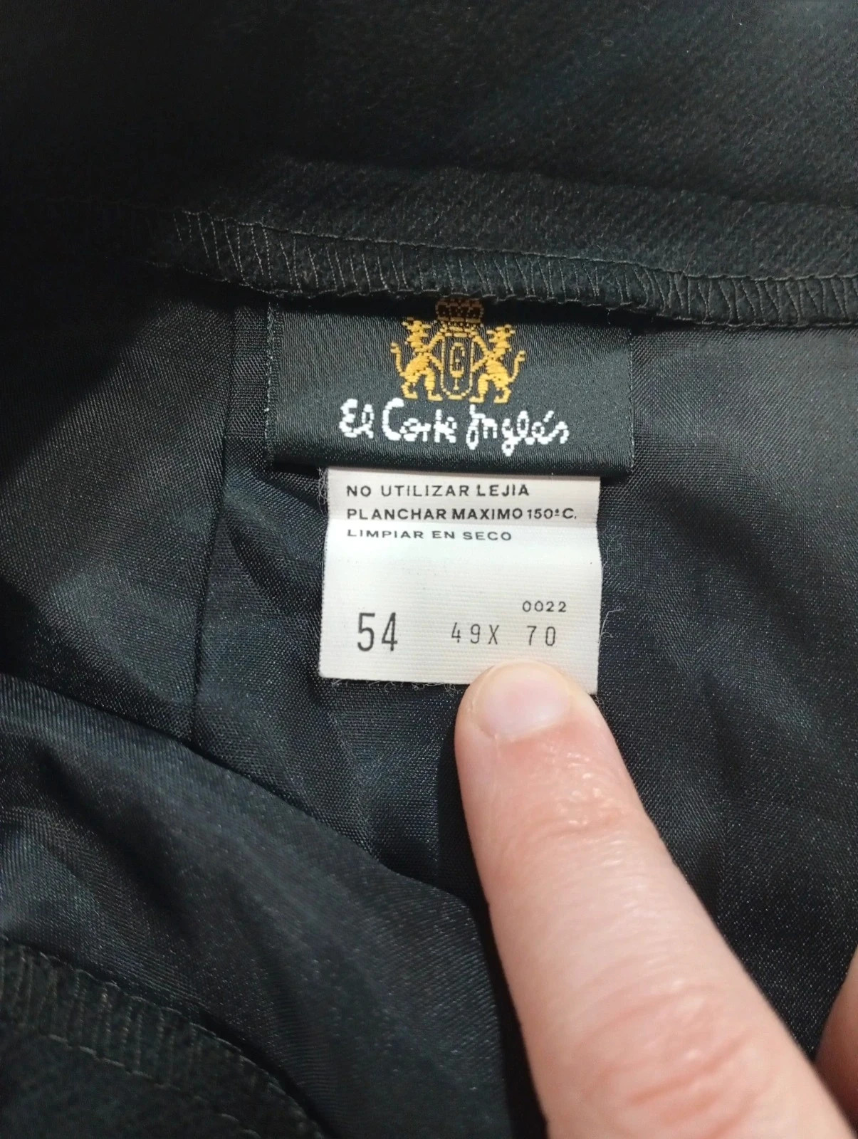 Falda de Lana del Corte ingles – El Corte Inglés – taille 7XL / 54 / 26 5