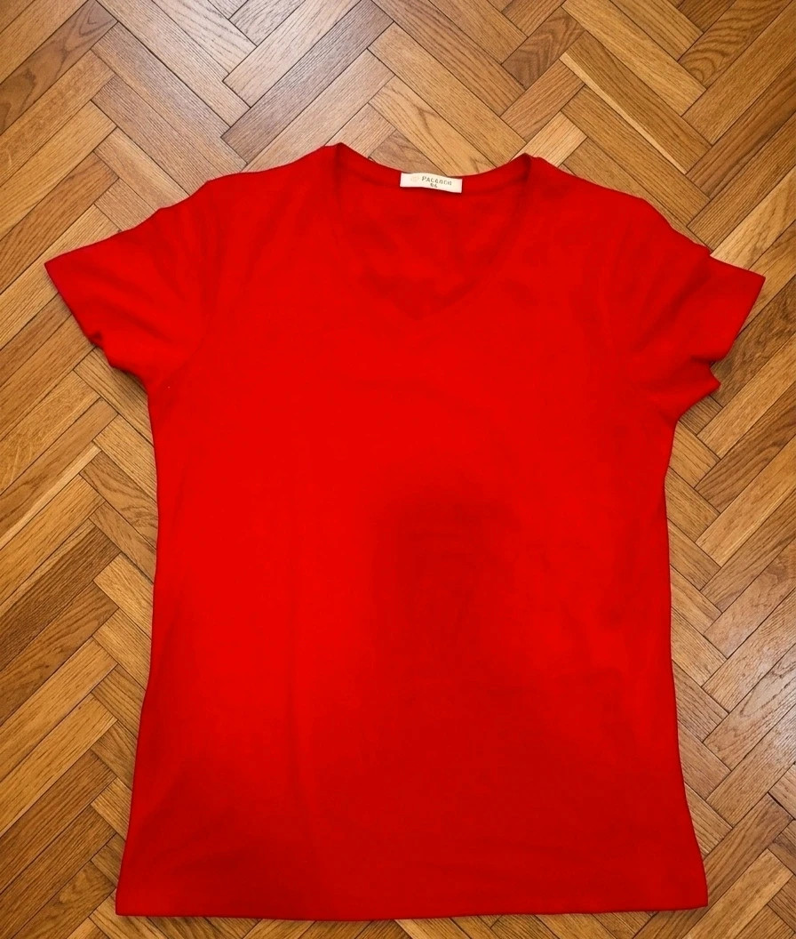 Camiseta Roja Cuello en V Talla XXL – taille XXL / 44 / 16