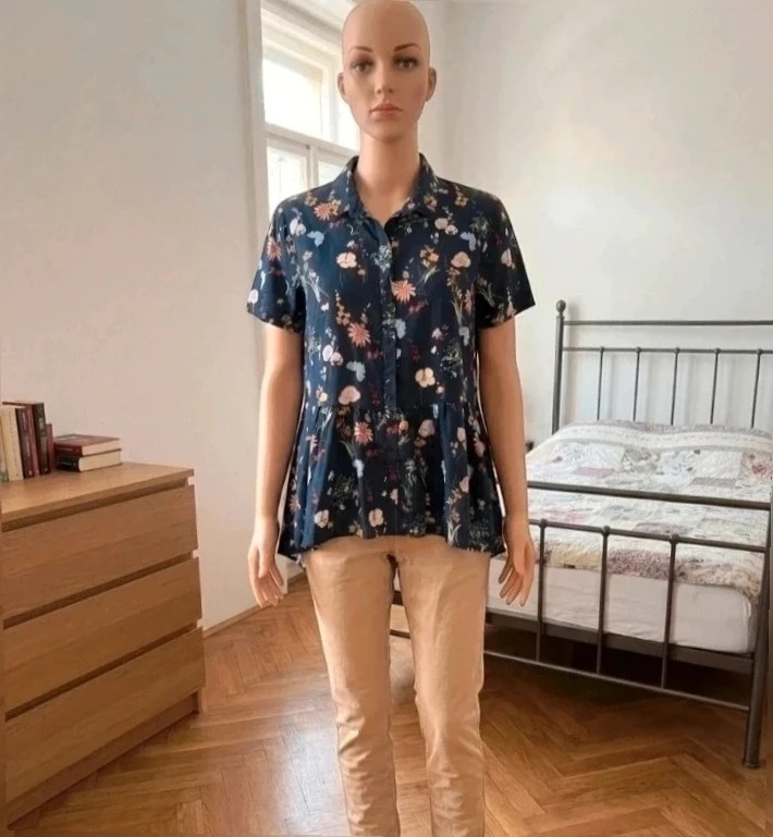 Blusa Camiseta floral | estilo peplum | Talla 42 – Ana Sousa – taille XL / 42 / 14 3