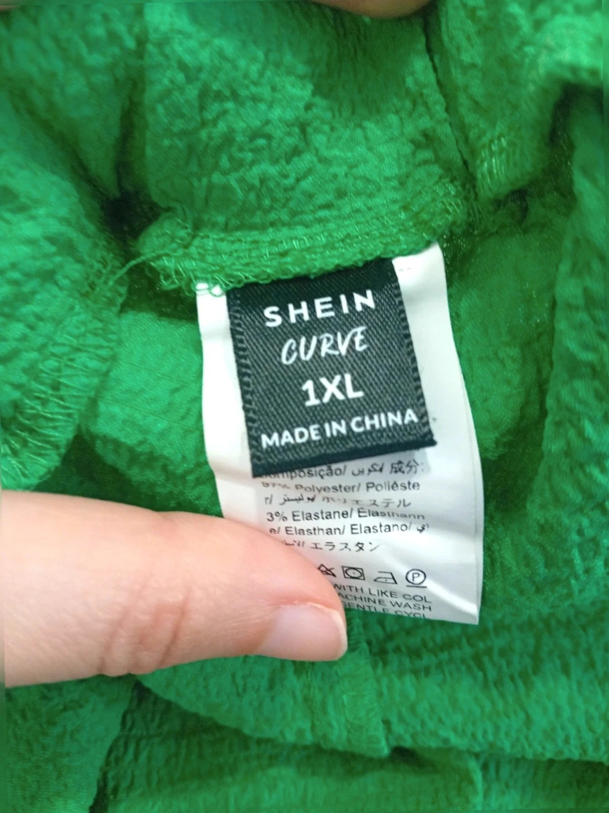 Pantalón corto Verde – Shein Curve – taille XL / 42 / 14 3