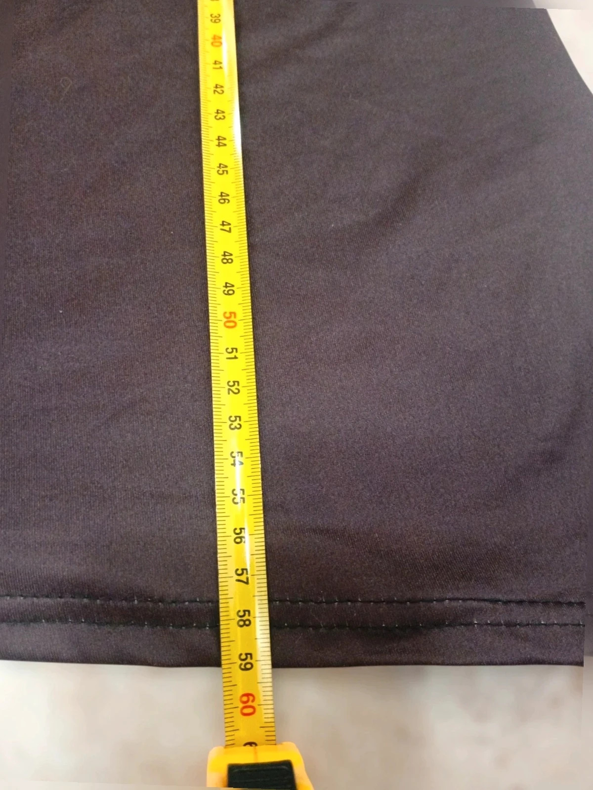 Top Asimétrico Marrón Oscuro Satinado / Talla xXL - camiseta sin mangas Elegante – taille XXL / 44 / 16 5