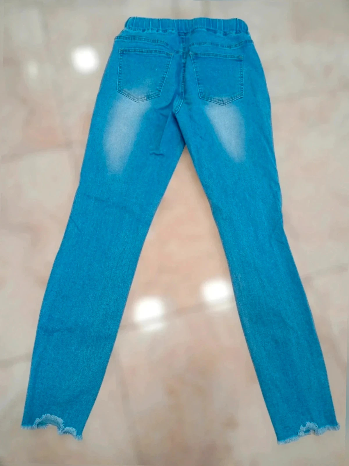 Skinny Jeans rotos - Detalle animal print - estilo Urbano – taille S / 36 / 8 3