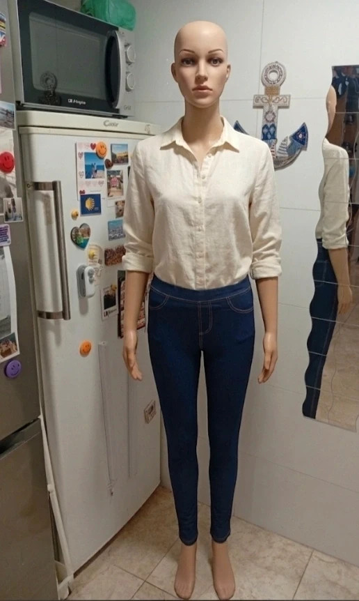 Jeggings Azules Efecto Vaquero- Talla M/L – taille M / 38 / 10 3