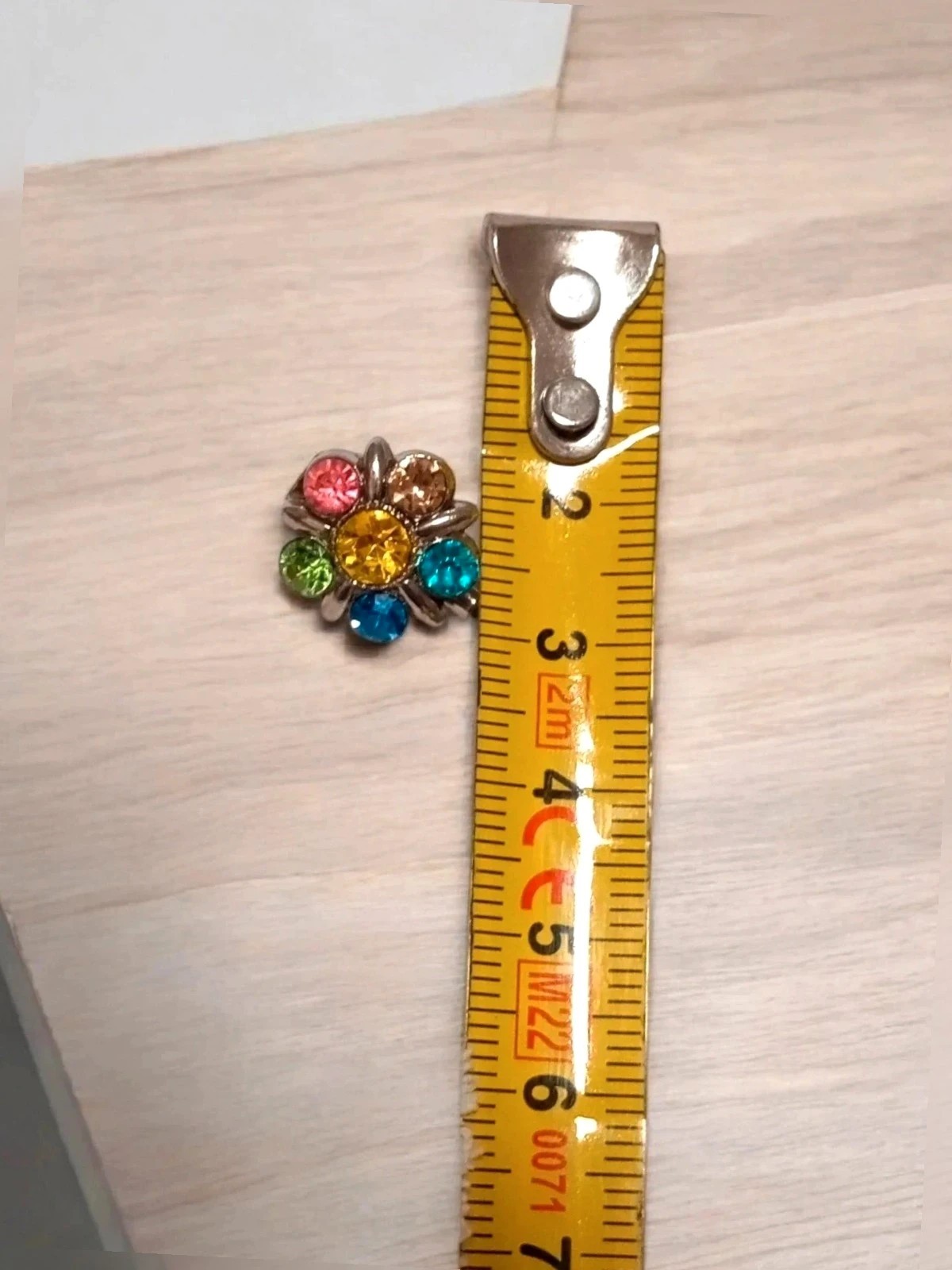 Mini broche vintage flor De Cristal 2