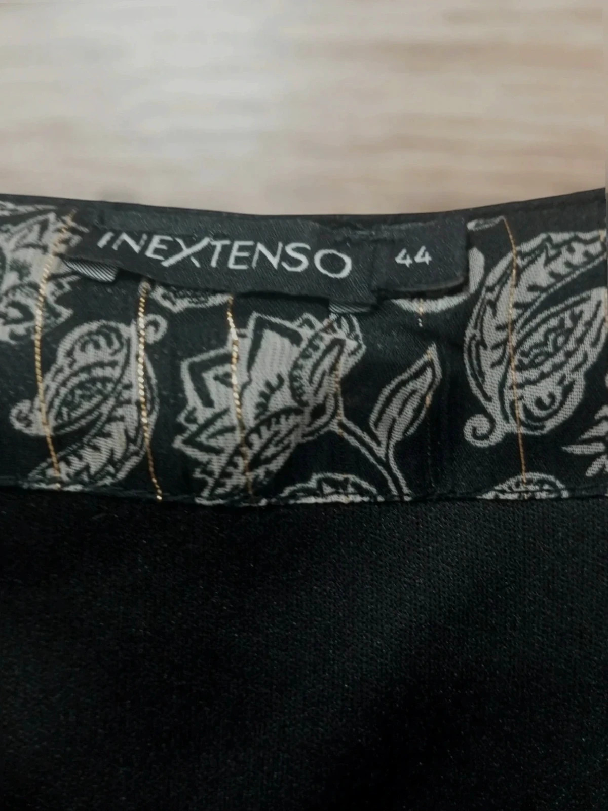 Vestido Negro Estampado Paisley inextenso - Talla 44 – In Extenso – taille XXL / 44 / 16 3
