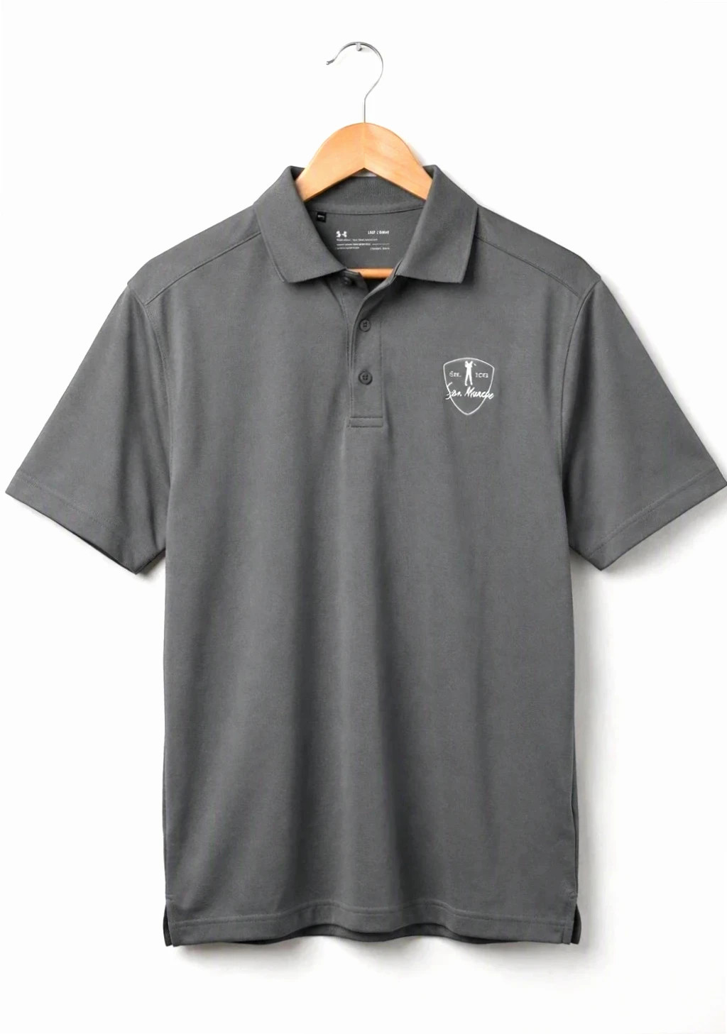 Polo Deportivo Under armour HeatGear Gris Talla M