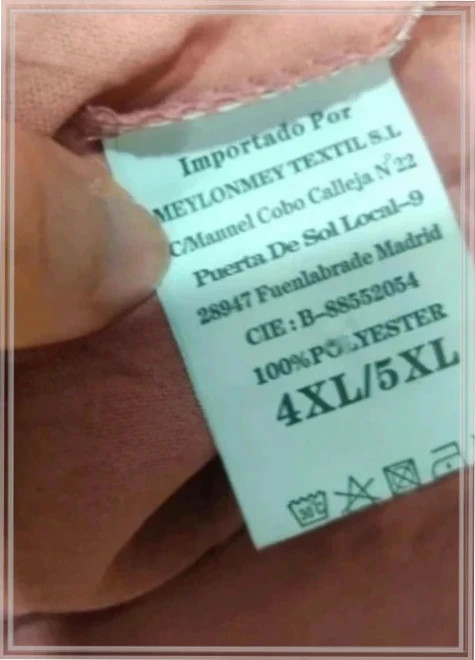 Vestido / bata De casa Rosa con bolsillos - Talla grande 4XL/5XL – taille 4XL / 48 / 20 5