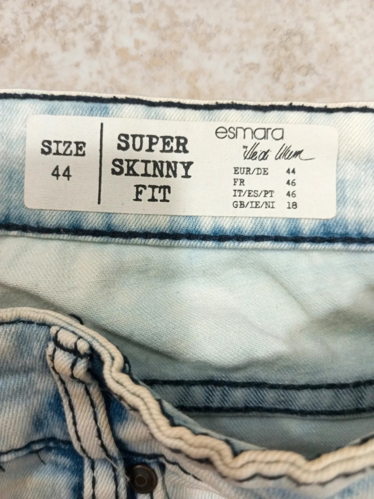 Jeans Esmara by Heidi Klum Super Skinny - Talla 44 – Esmara – taille XXL / 44 / 16 3