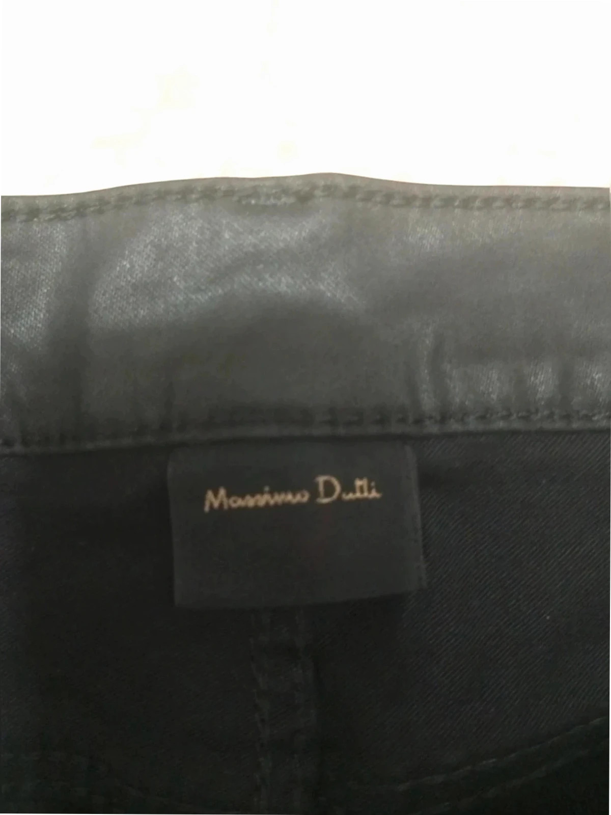 Pantalón Vaquero negro efecto encerado Massimo Dutti talla 36 – Massimo Dutti – taille S / 36 / 8 3