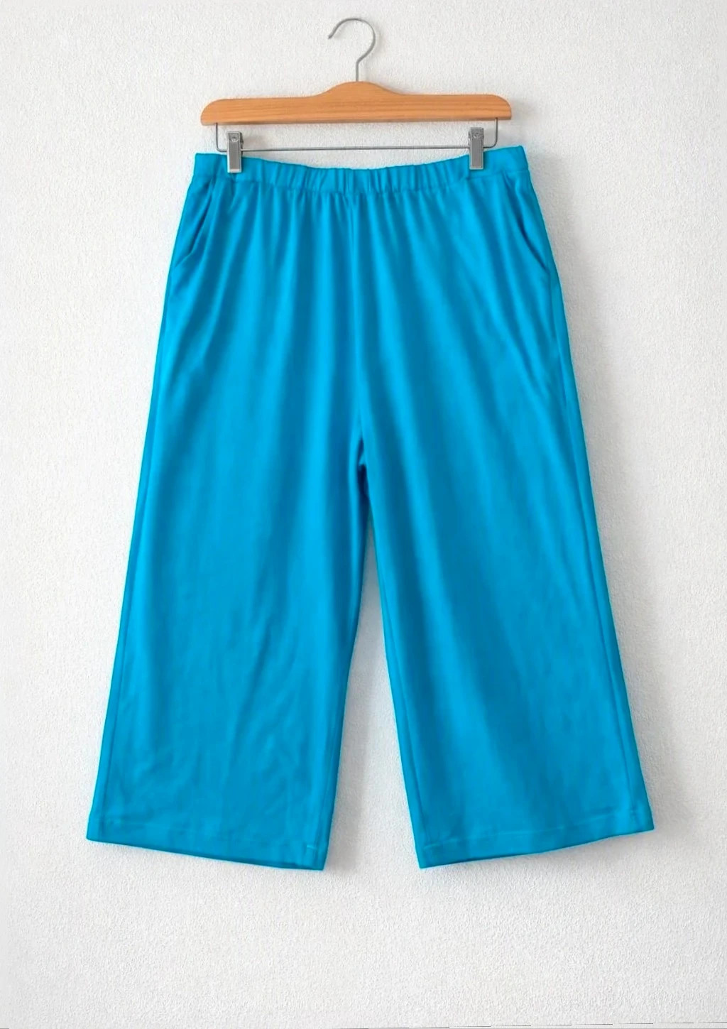 Pantalón Ancho Turquesa Elástico y fluido 🩵 Muy Cómodo – taille 5XL / 50 / 22