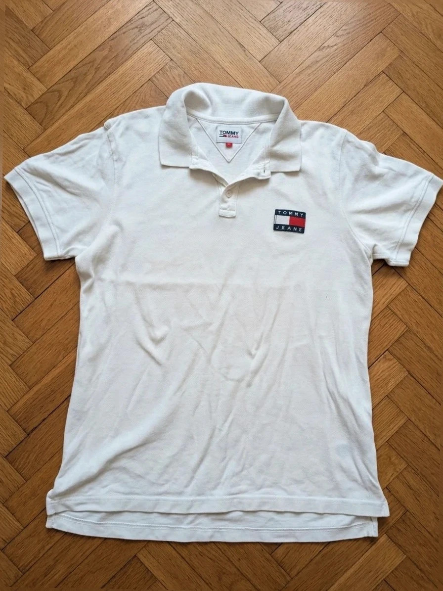 Polo Tommy jeans Clásico Blanco - talla L