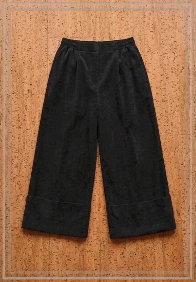 Pantalón Negro Culotte 100% Algodón 🖤 | Talla Única (M-XL) – taille Taille unique