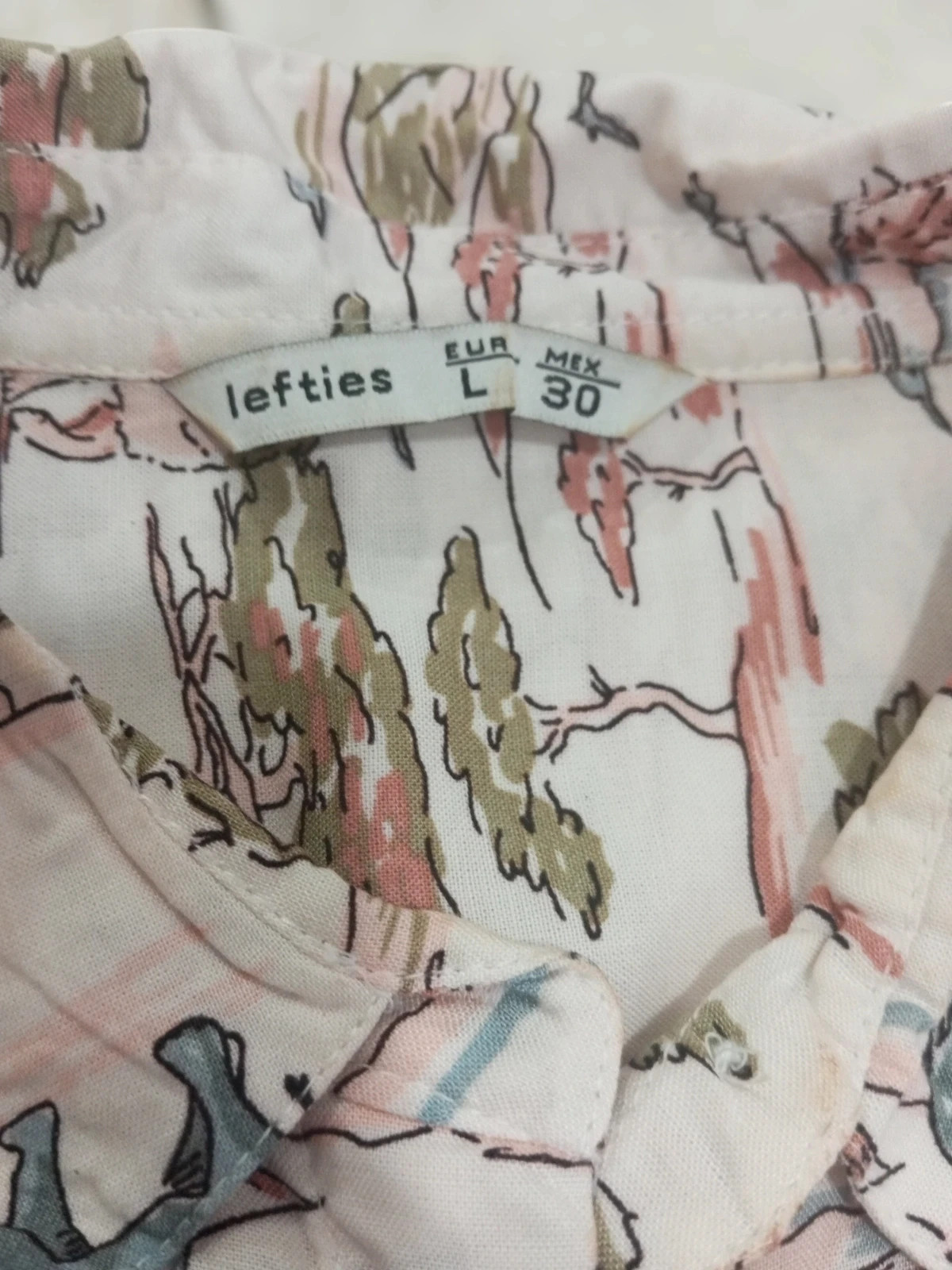 Camisa de manga corta estampada Safari / Sabana – Lefties (Talla L) – Lefties – taille L / 40 / 12 3