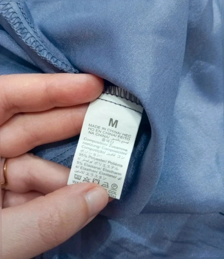 Elegante Camisón corto de Satén Lila - Talla M con Lazo Frontal – taille M / 38 / 10 3