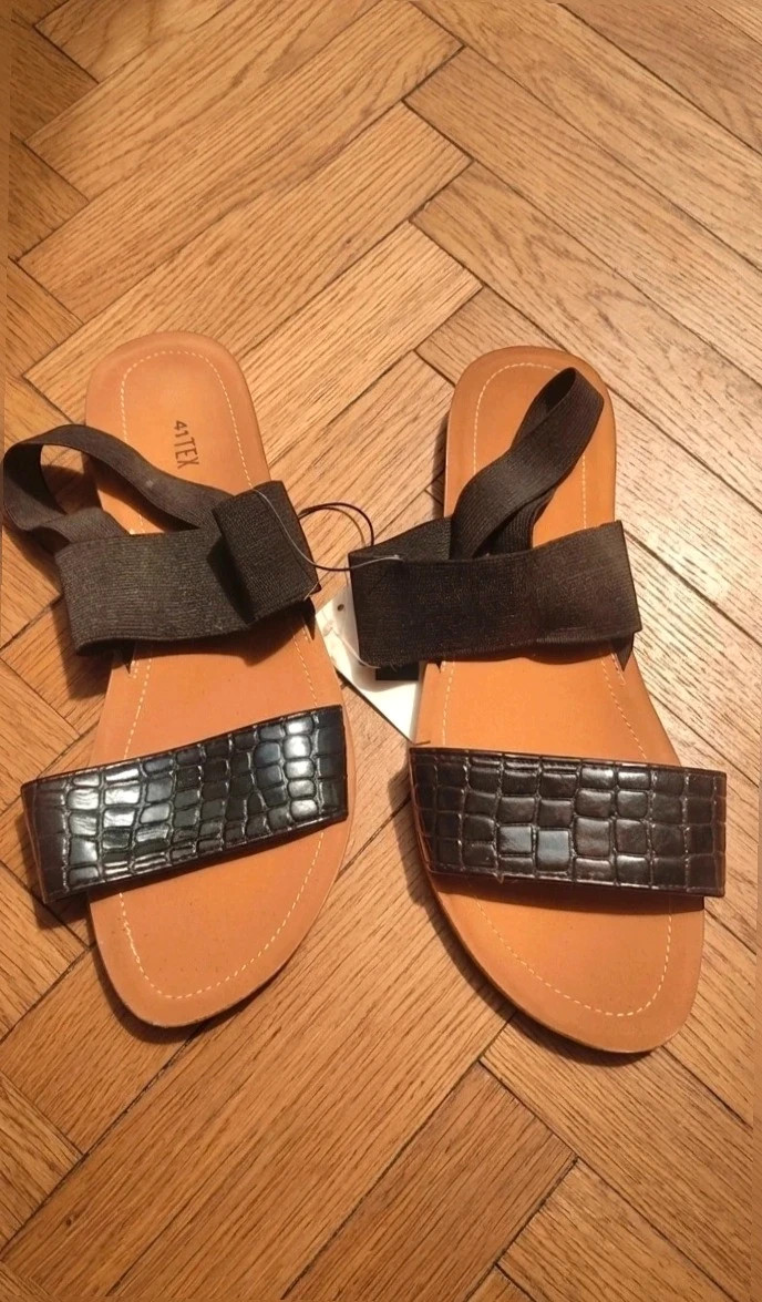 Sandalias Planas de verano Negras - chic y Cómodas – TEX – taille 41 2