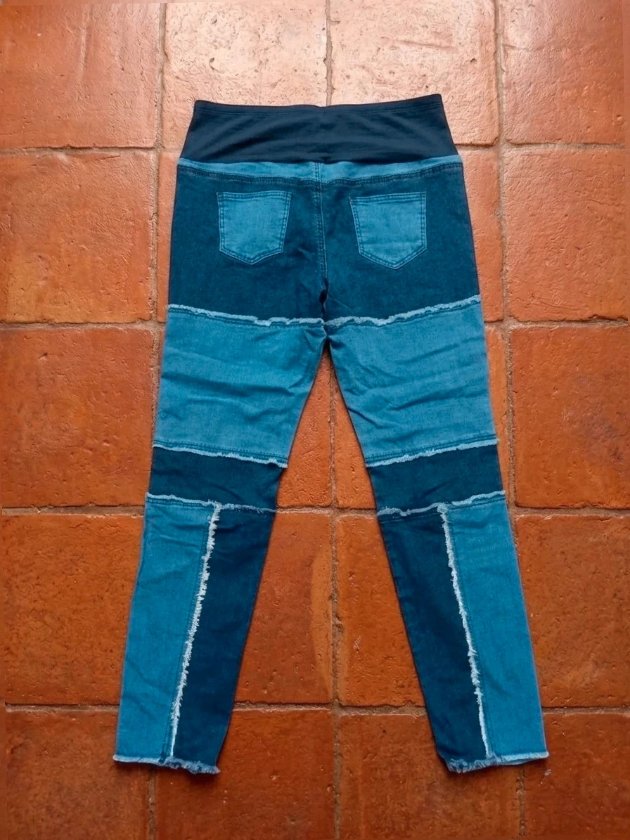 Pantalones vaqueros Premamá Estilo Patchwork - Talla XXL – taille XXL / 44 / 16 2
