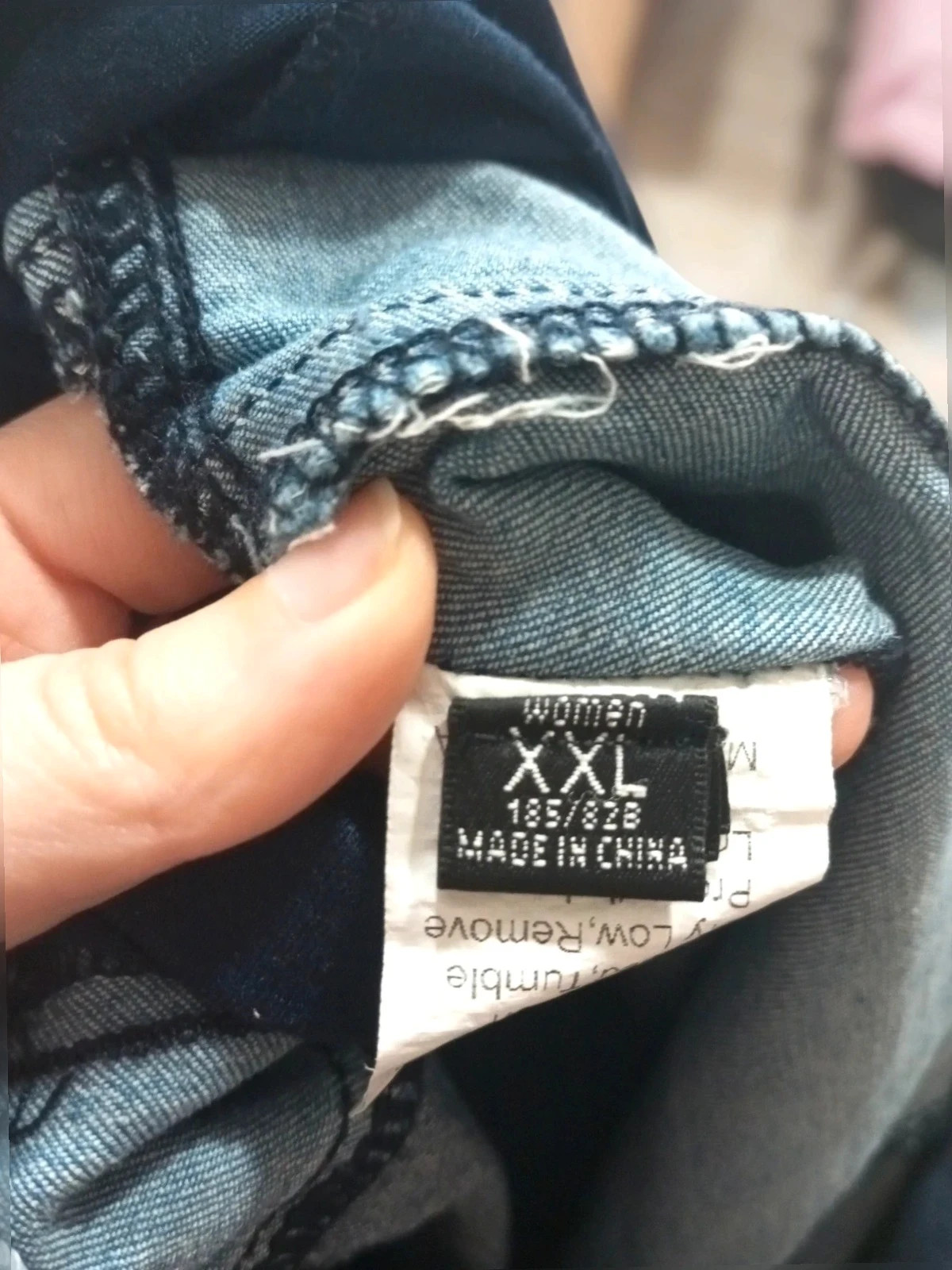 Pantalones vaqueros Premamá Estilo Patchwork - Talla XXL – taille XXL / 44 / 16 3