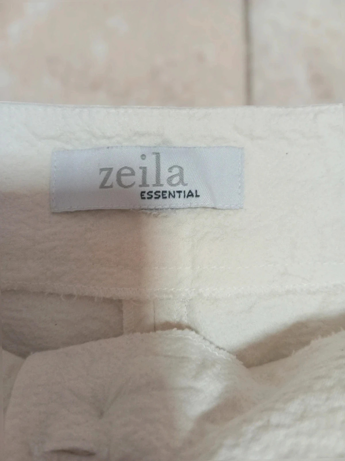 Pantalón Elegante Beige con Textura de vestir 👗 Zeila Talla 40 – Zeila – taille L / 40 / 12 5