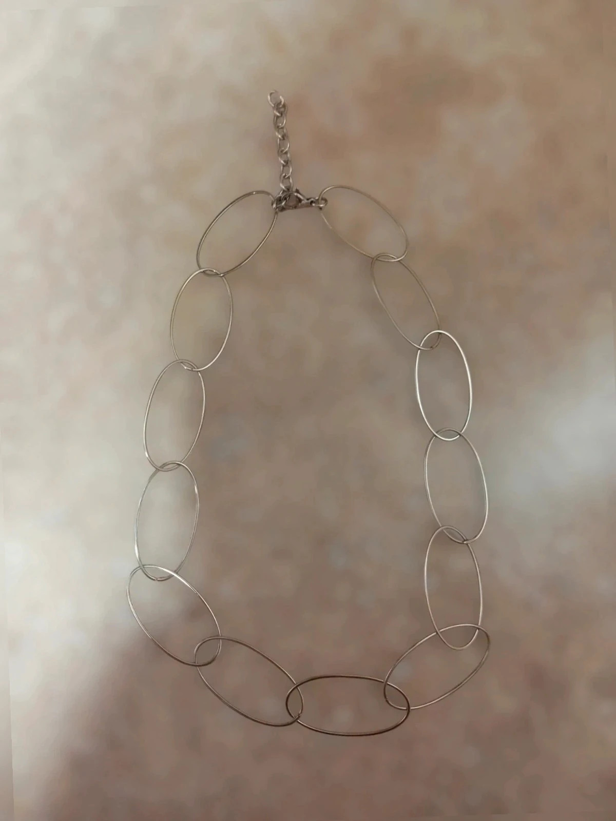 Collar de cadena De eslabones Grandes de acero Inoxidable 2