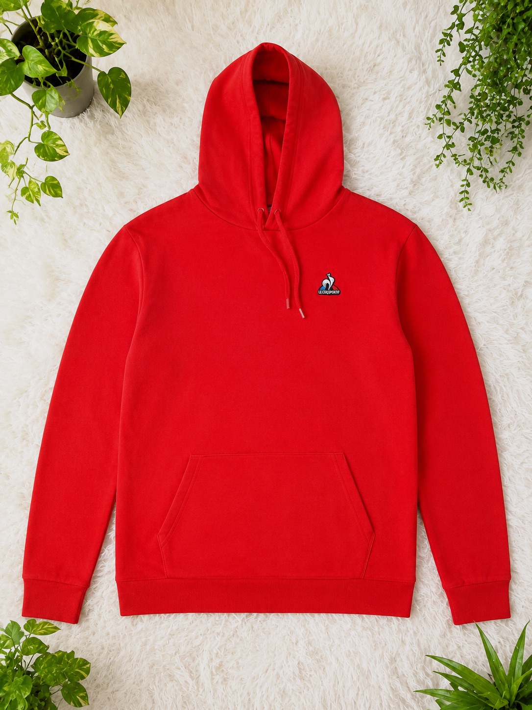 Sweat à capuche Le Coq Sportif rouge – Le Coq Sportif – taille L 2