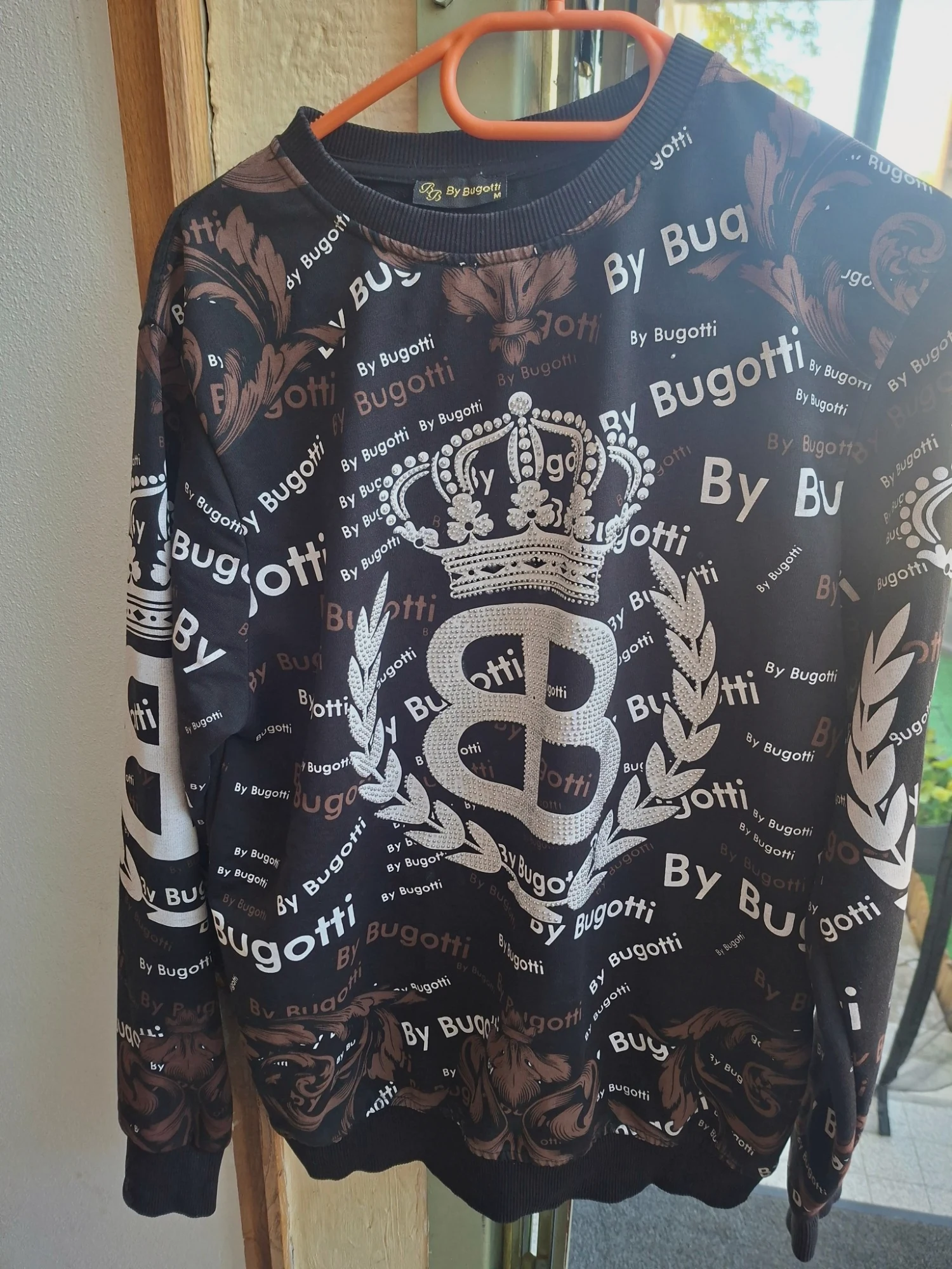 Sweat-shirt By Bugotti noir imprimé couronne