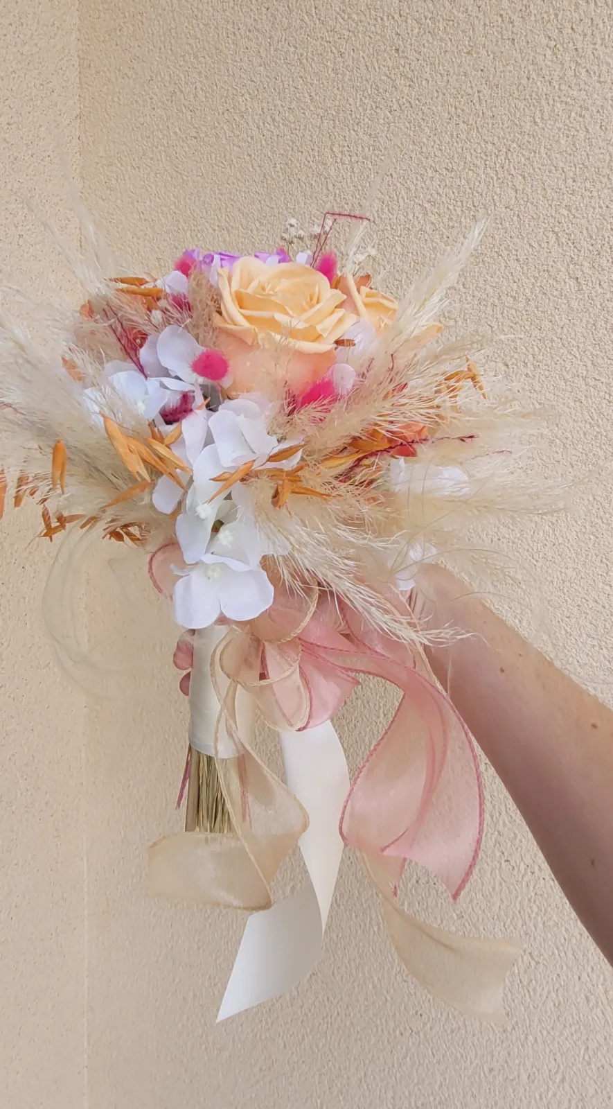 Bouquet de mariée coloré – Fait main 3