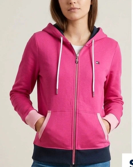 Magnifique Sweat à capuche zippé Tommy Hilfiger