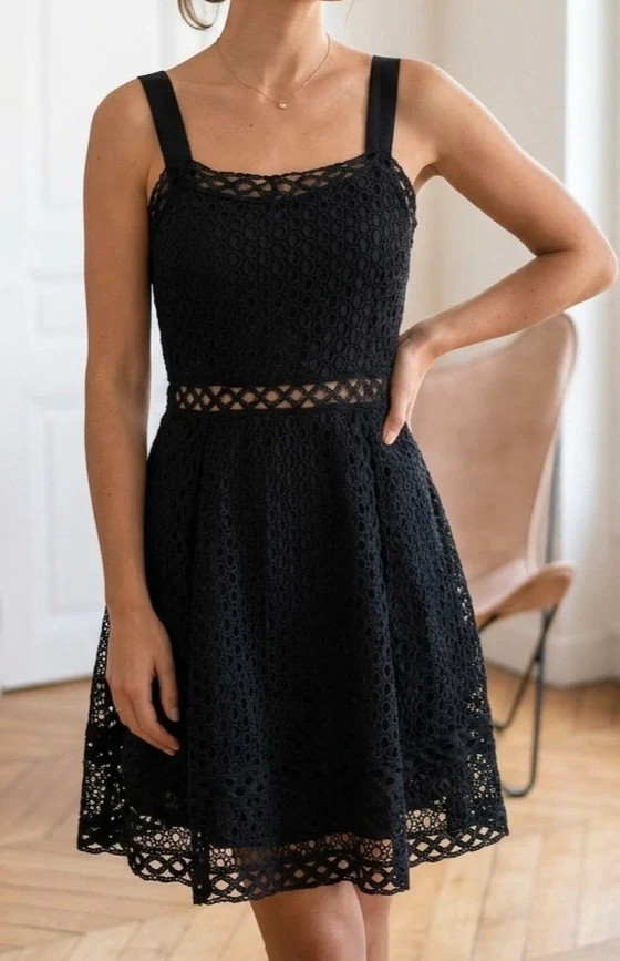 Robe en guipure