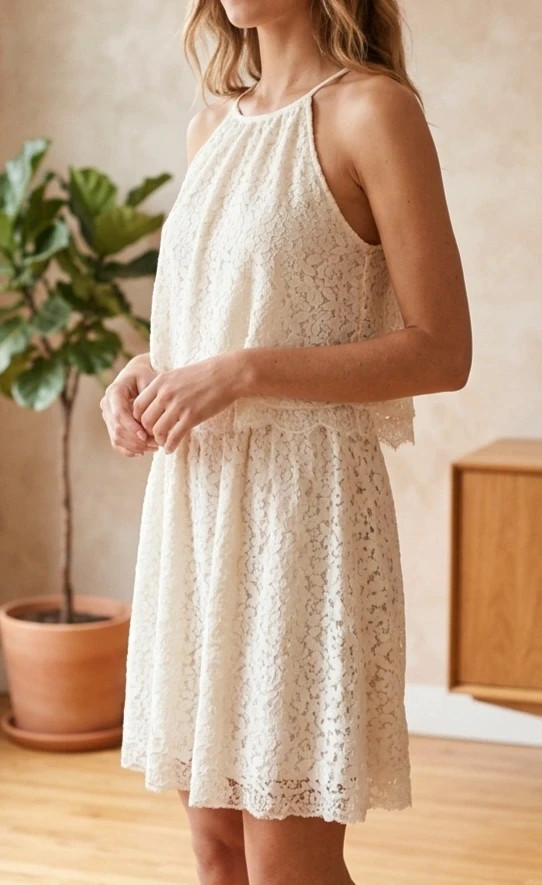 Robe dentelle Mango