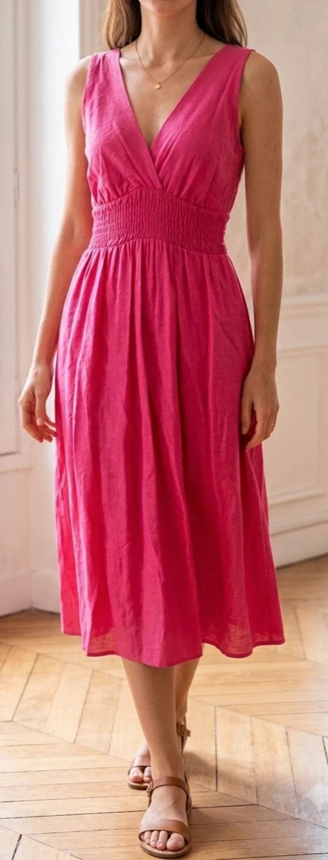Robe fuchsia