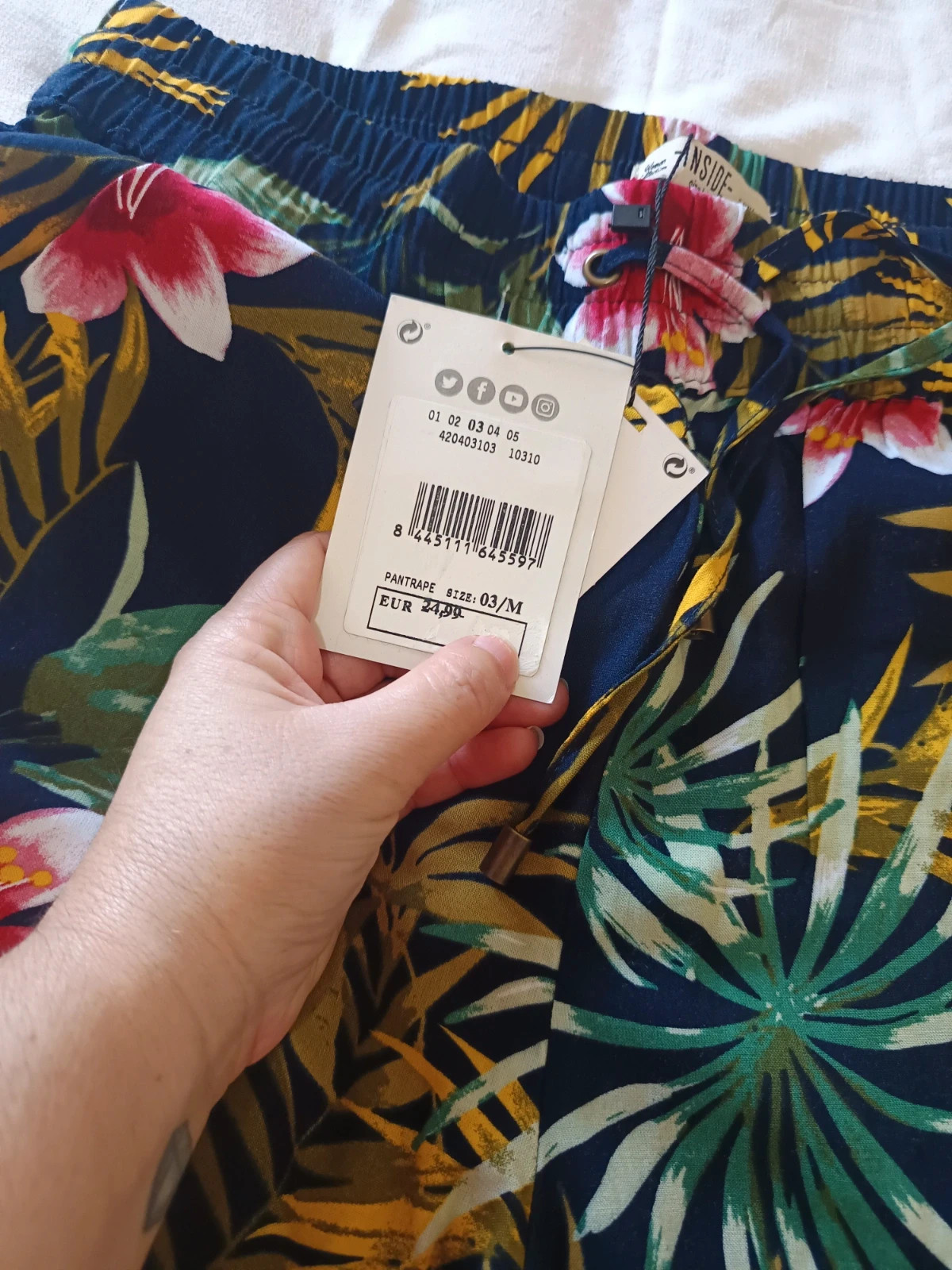 6. Pantalón fluido flores talla M Inside – Inside – taille M / 38 / 10 4