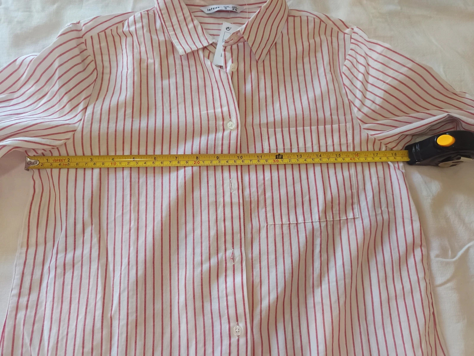 3. Camisa blanca rayas rojas Talla S Lefties – Lefties – taille S / 36 / 8 4