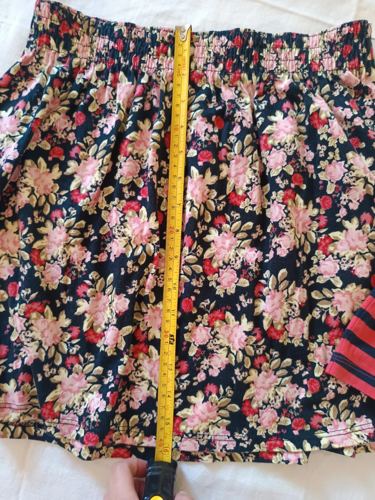 Pack 2 minifaldas | Lot 2 mini-jupes | Set 2 mini skirts - Talla S floral y rayas Y2K – Lefties – taille S / 36 / 8 2