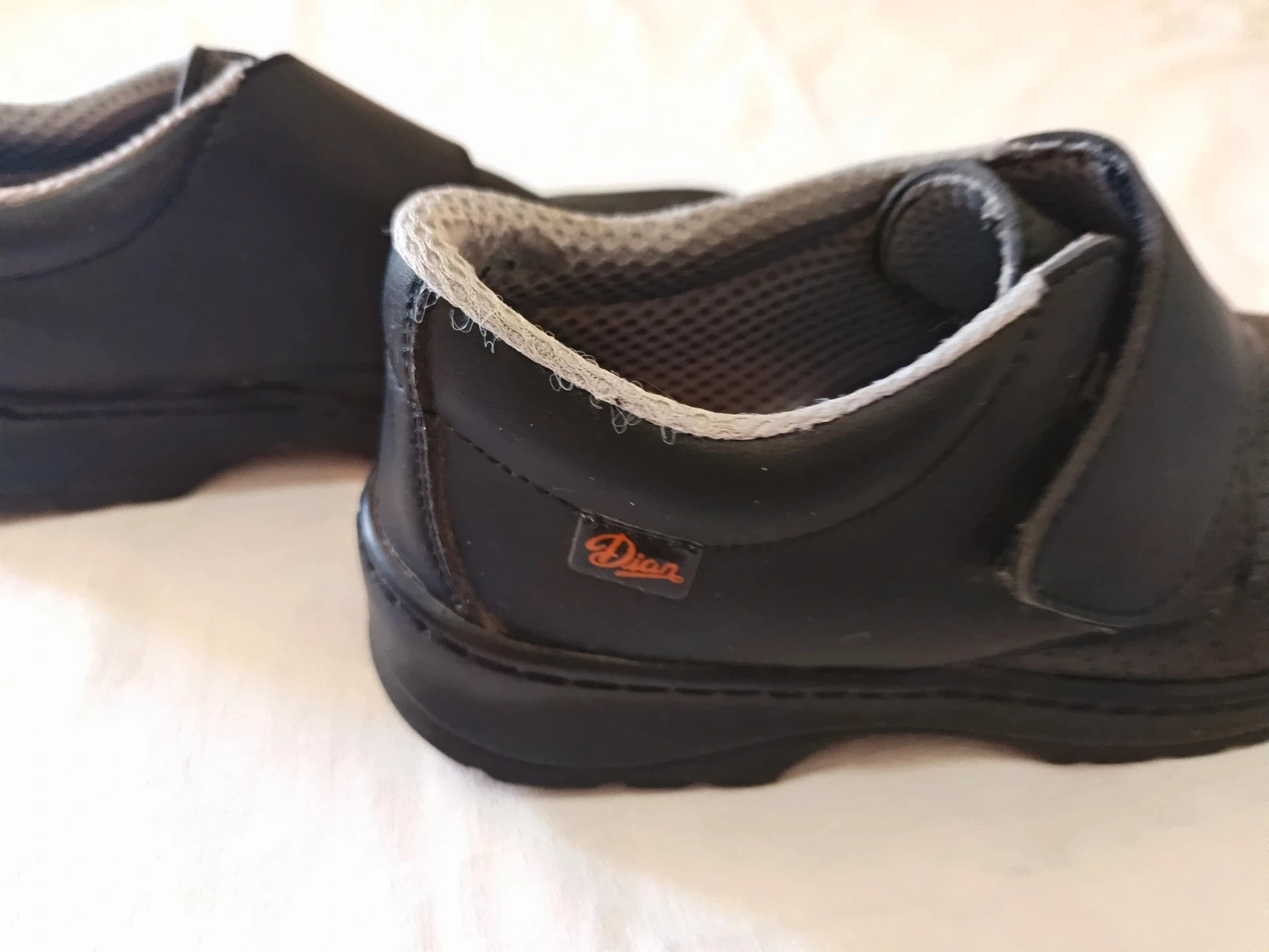 Zapatos trabajo negros velcro / Chaussures travail noires / black work shoes - Dian Talla 37 – Dian – taille EU 37 4