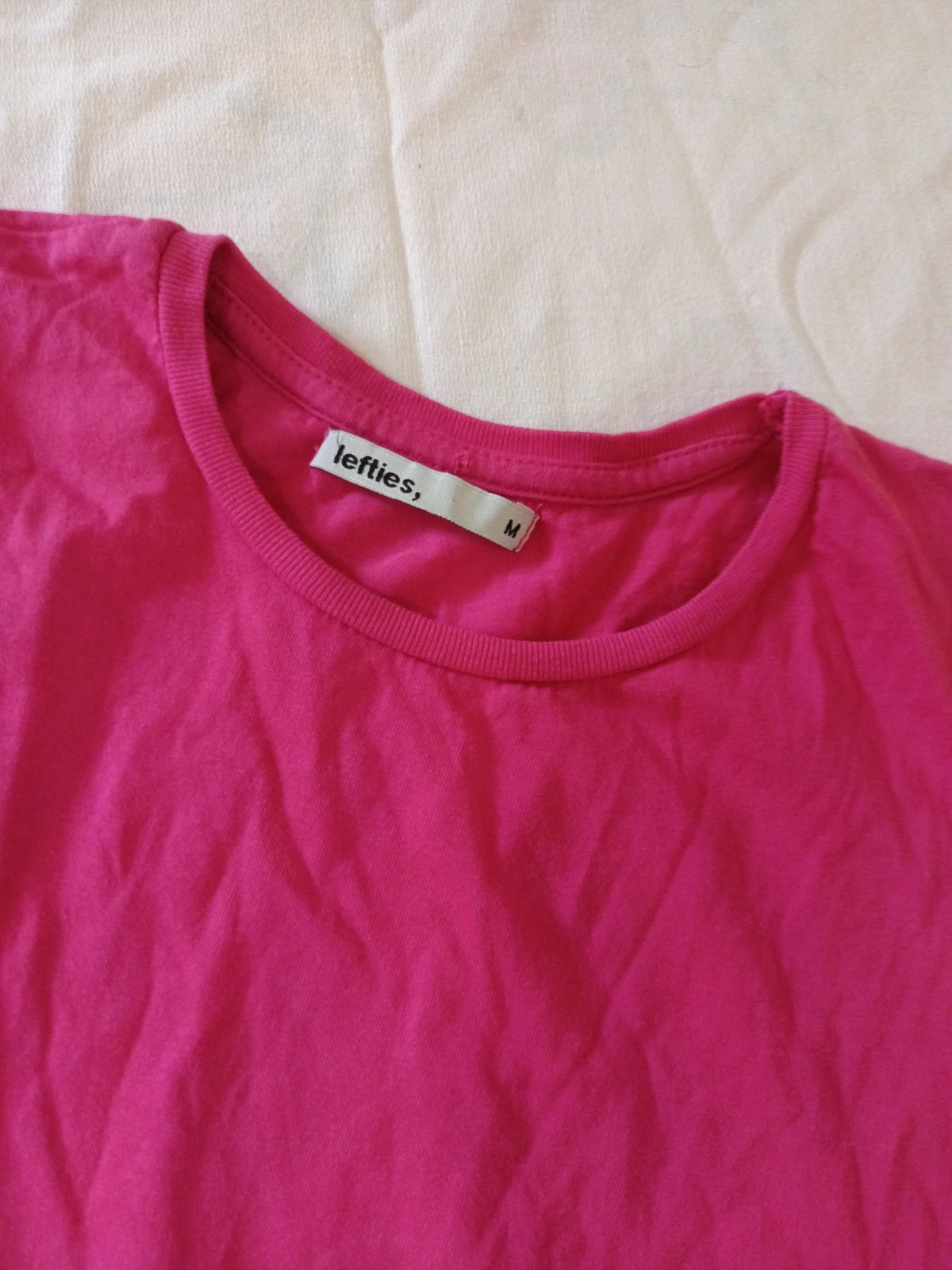 Lote 2 camisetas básicas manga corta fucsia y azul M / Lot 2 t-shirts M / Pack 2 basic t-shirts M – Lefties – taille M 2