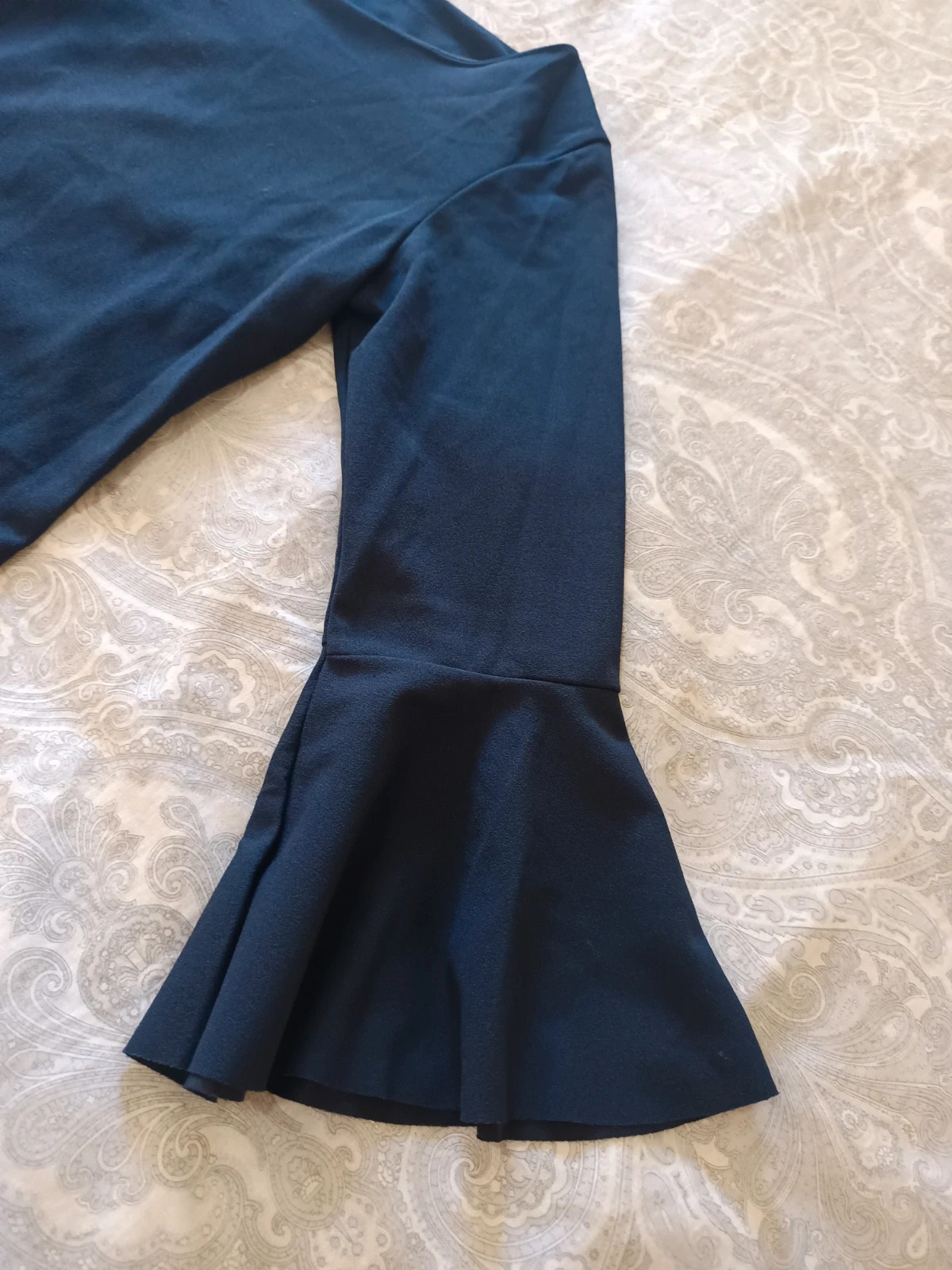 Vestido corto azul mangas campana | Robe courte Bleu marine évasé | Navy blue mini dress - Talla S/M – taille M / 38 / 10 3
