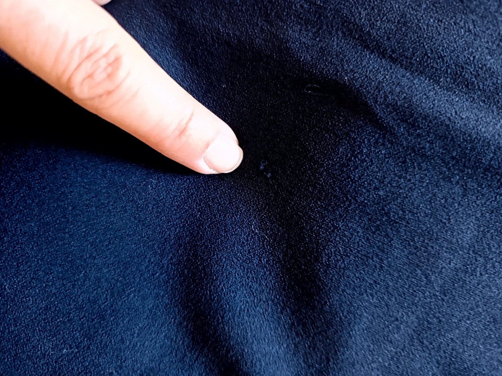 Vestido corto azul mangas campana | Robe courte Bleu marine évasé | Navy blue mini dress - Talla S/M – taille M / 38 / 10 5