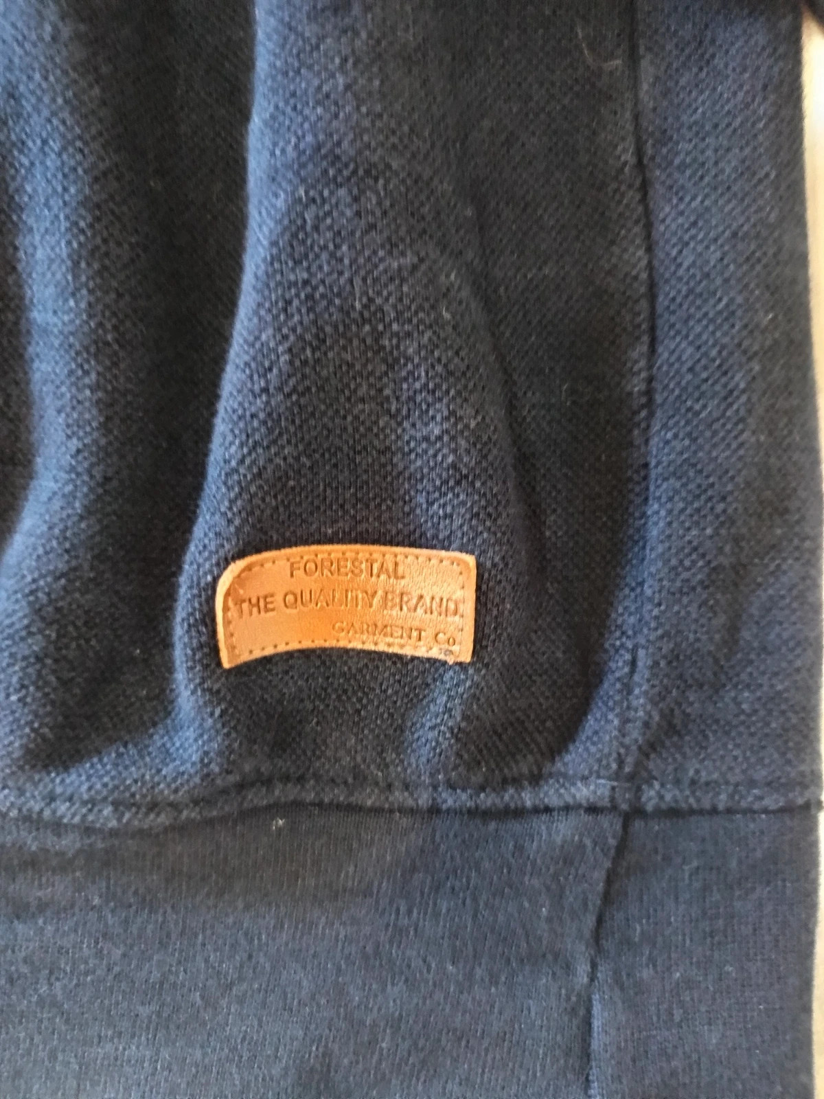 Sudadera / Jersey Polo Hombre Forestal Azul y Gris Talla L | Half Zip Vintage Y2K – Forestal – taille L 2