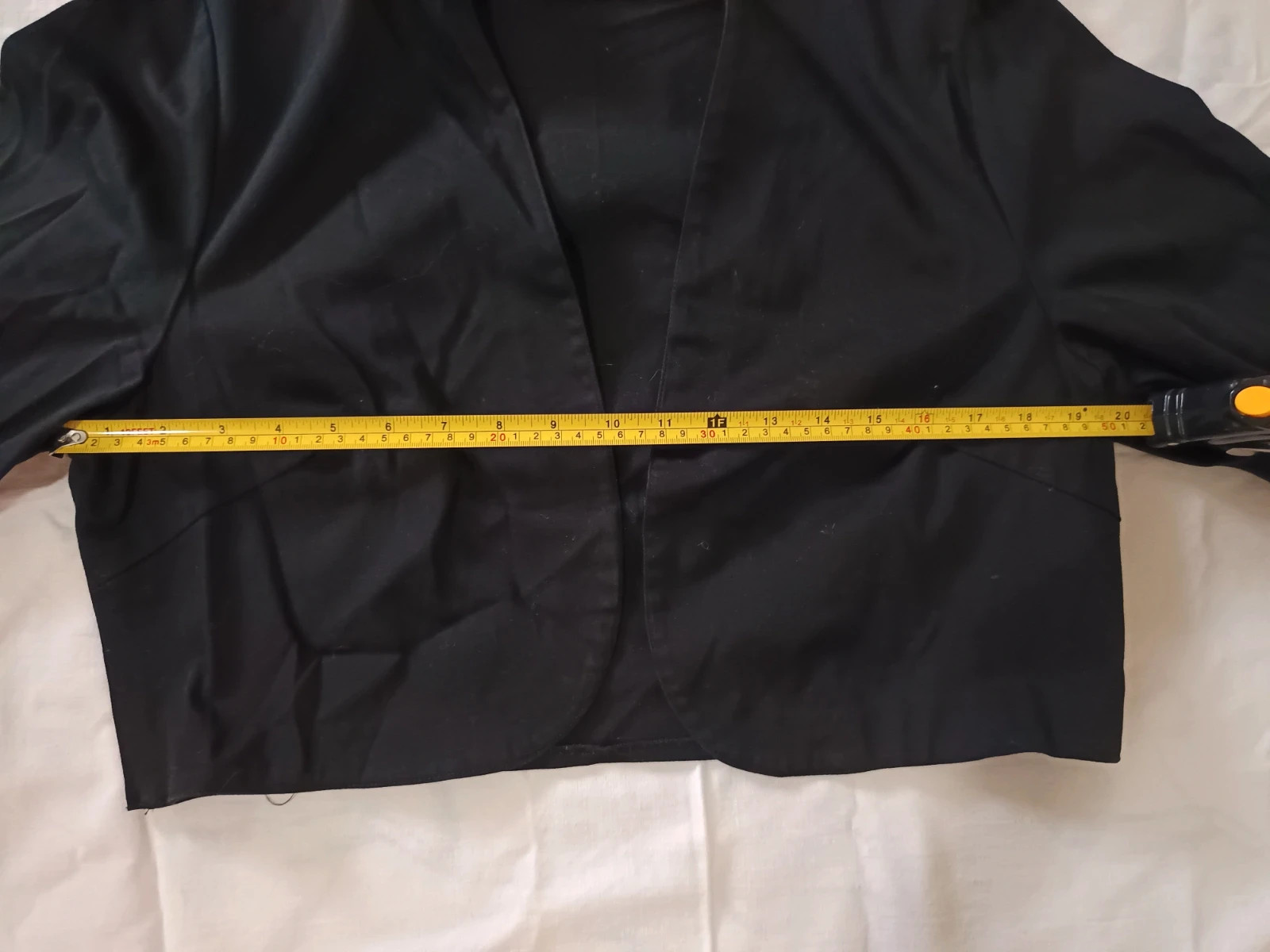 Torera chaqueta corta negra | veste courte boléro noire | black cropped blazer - Talla 48 – New Saks – taille 4XL / 48 / 20 3