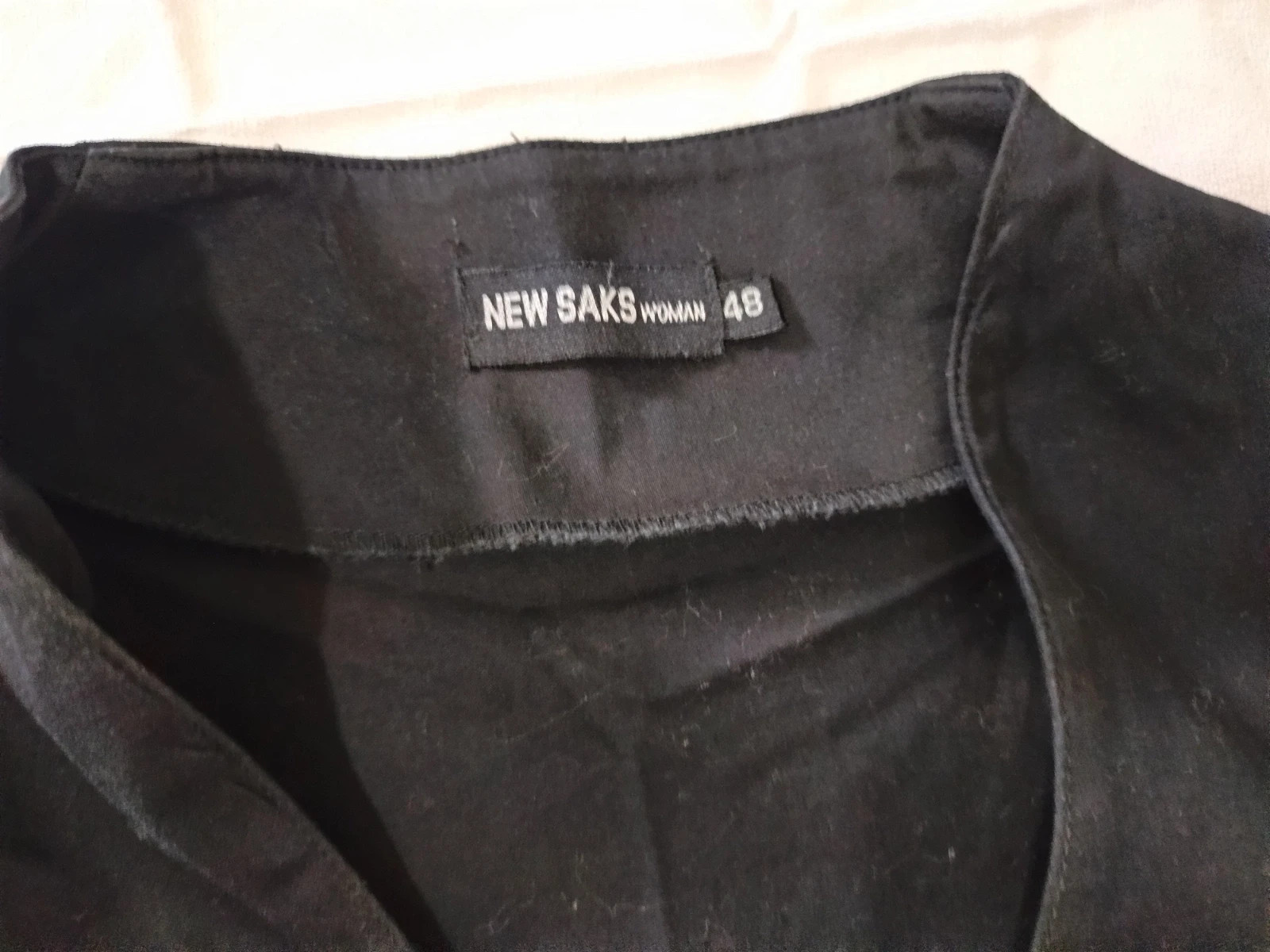 Torera chaqueta corta negra | veste courte boléro noire | black cropped blazer - Talla 48 – New Saks – taille 4XL / 48 / 20 2